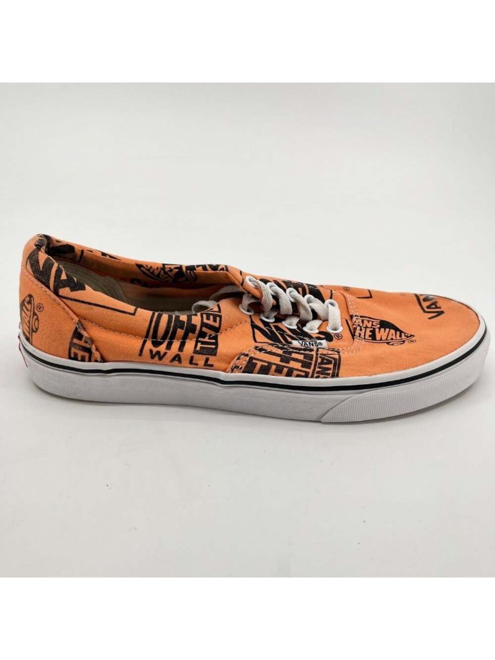 Vans Era Logo Mix Tangerine Mens Size 9.5 Orange Black Athletic Shoes Sneakers